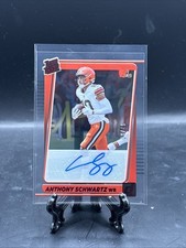 2021 Panini Clearly Donruss Anthony Schwartz Rated Rookie Auto Autograph Red /49