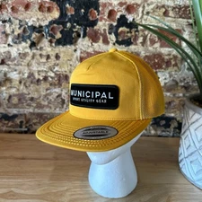 Municipal Sport Utility Gear Yellow Cotton & Mesh Slide Back Cap/NWOT