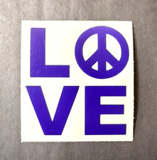 Peace Love Vinyl Decal, Peace Sign Sticker, Bumper Sticker, Tumbler, Journal