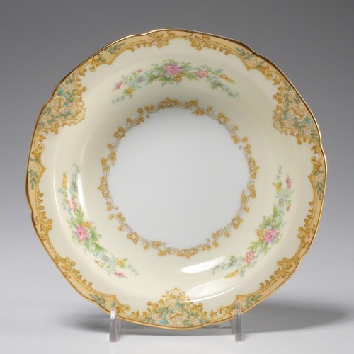 Noritake Morimura Alrea Porcelain Floral Berry Snack Bowls 9-pcs. 6" dia. - Picture 2 of 5