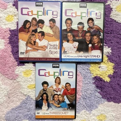 COUPLING Seasons 1-3 DVDs British Comedy TV Series Lot BBC Video Pre-Owned VG+