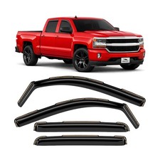 Voron Glass in-Channel Extra Durable Rain Guards for Trucks Chevrolet Chevy ...