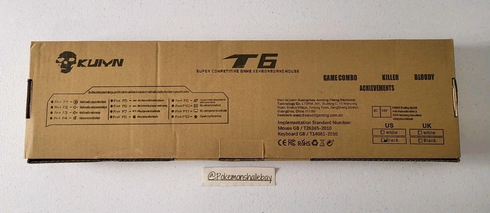 KUIYN T6 Rainbow Wired Gaming Keyboard + Mouse Combo *BRAND NEW/SEALED* - Image 2 of 2