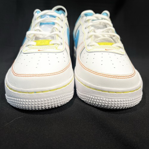 Nike Air Force 1 LV8 WCRD White Blue Green FJ4614-100 Sz 5.5 Youth Womens 7 NEW - Picture 7 of 11