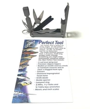 ABEL PERFECT TOOL Fly Fishing Mini Multi Tool Knife Nippers Hook Hone