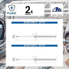 2x ORIGINAL® Ate Bremsschlauch Vorne für Ford FOCUS IV FOCUS IV Turnier FOCUS