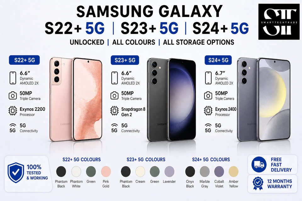 Samsung Galaxy S23+ Plus (256GB/512GB) Unlocked - All Colours - Very Good, photo 1 of 5