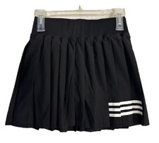 Adidas Aeroready Club Pleatskirt Pull On Tennis Skort Black Sz XS NWT AD4001 24