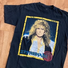 1990s Style Whitesnake David Coverdale Tour Shirt Unisex Black S-5XL 1P0532