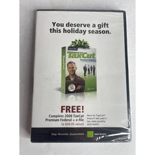 H&R Block Tax Cut Premium Fed + e-file 2008, Tax Prep NIB Sealed