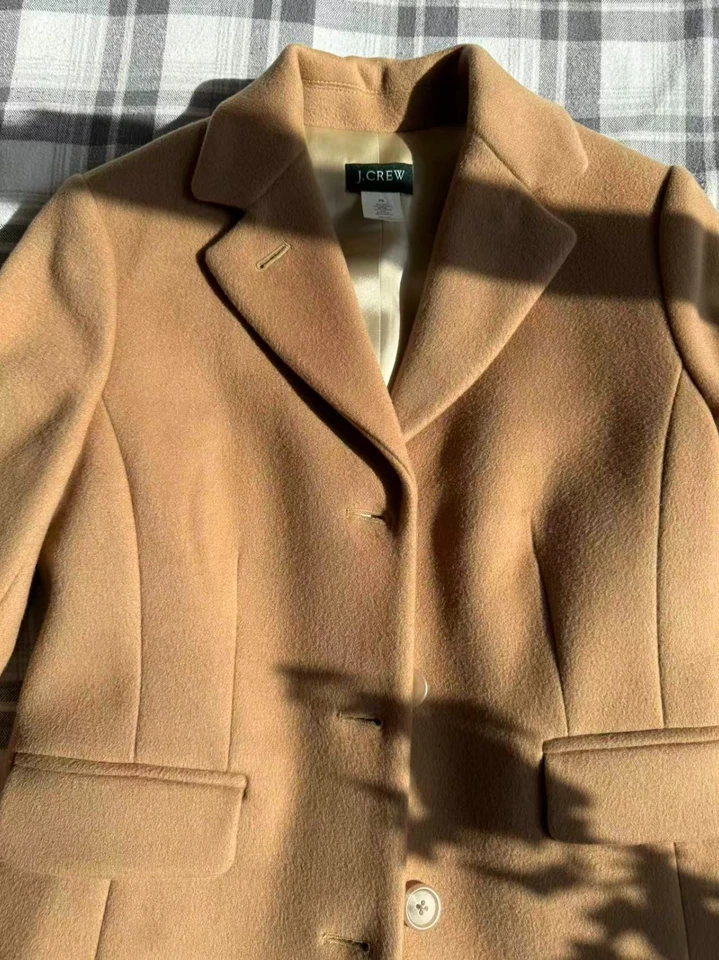 Abrigo J.Crew $398 Petite lana cachemir Thinsulate nuevo sin etiquetas Foto 3 de 4