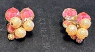 vintage costume jewelry clip on earrings
