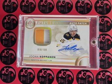 2023-24 Joona Koppanen Future Watch Auto Patch /100 SP Authentic Rookie #141 UD