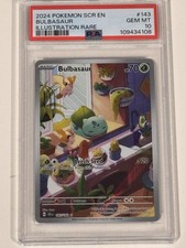 Pokémon TCG Bulbasaur Corona Stellare Illustrazione Carta Holo 143/142 PSA 10