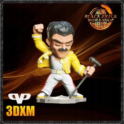 Freddie M 3D Print Figurine UNPAINTED from 3DXM Chibi /chi bi/SD Style