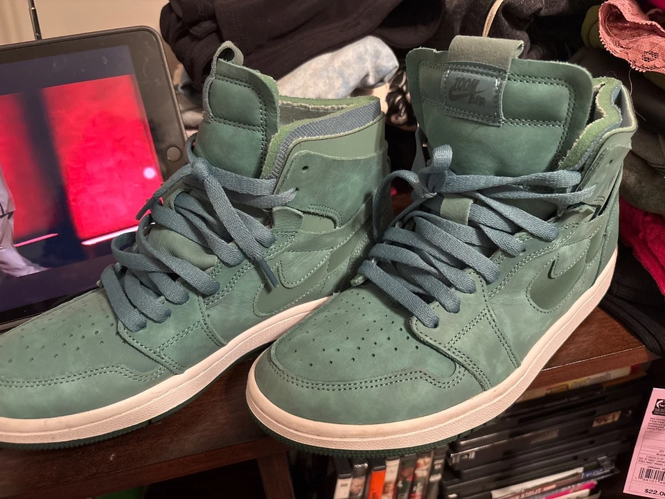 8 码 - Air Jordan 1 Zoom Comfort High Neptune 绿色 W — 第 4/4 张图片