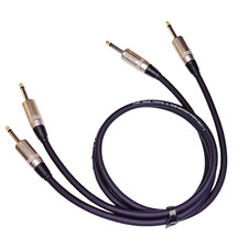 Professional Speaker Cables 1/4" to TS Cords 3 Foot 12 Guage AWG Patch Pack Amp