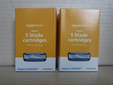 (16 Cart.  ) Amazon Basics 5-Blade Razor Refills for Men with Dual Lubrication