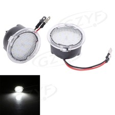 Pair LED Side Mirror Puddle Lights For Ford F150 RAPTOR 09-14 White Super Bright