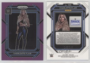 2023 Panini Prizm WWE Purple Prizm /149 Charlotte Flair #123