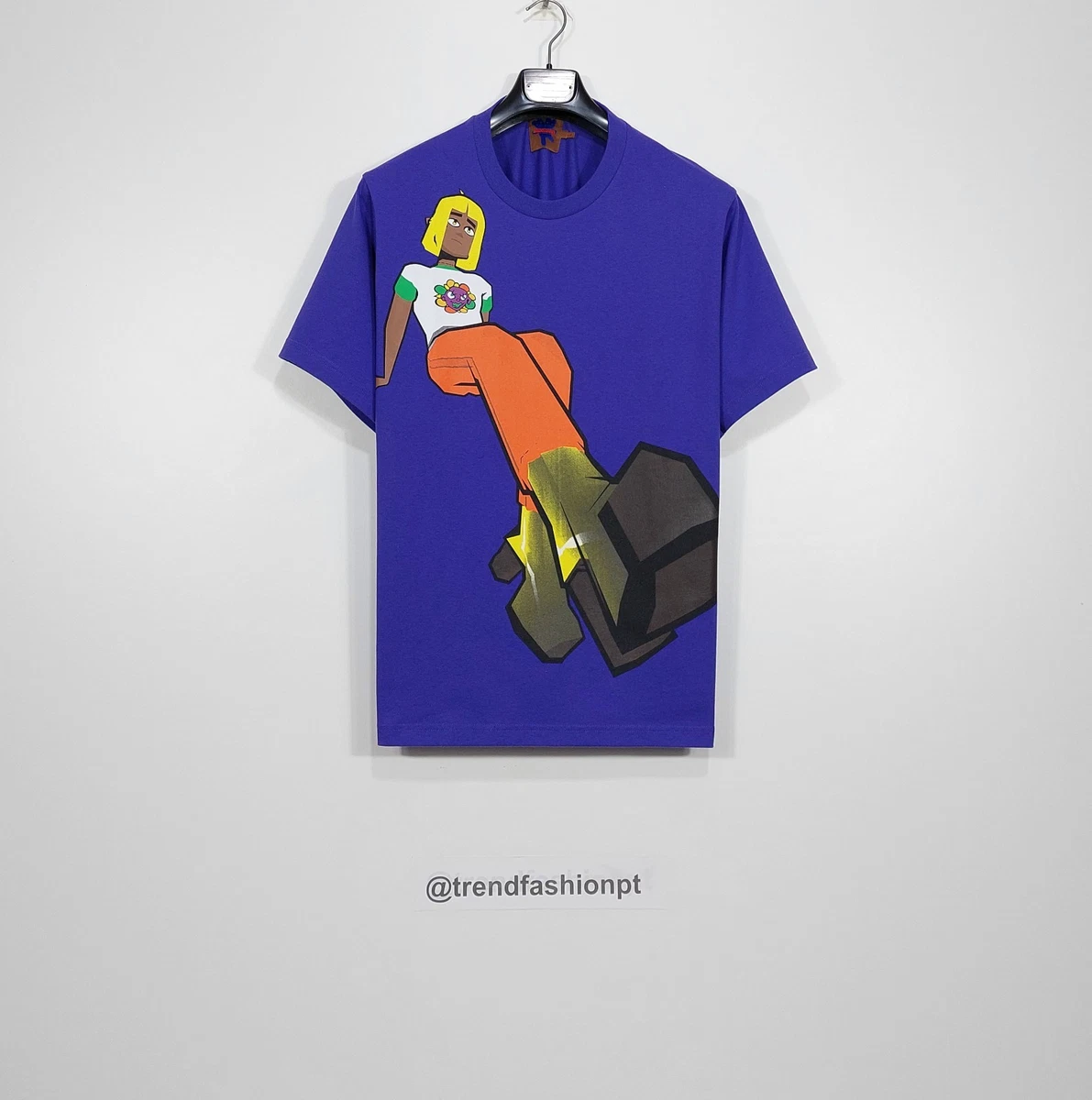 HEAVEN BY MARC JACOBS techno print cotton tshirt - purple L | eBay
