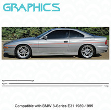 Fits Bmw 8-series Ac Schnitzer E31 Side Style Pin Stripes Graphic Decal Sticker