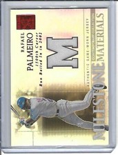 2003 Topps Tribute Rafael Palmeiro Milestone Materials Relic Red Rangers  25/50