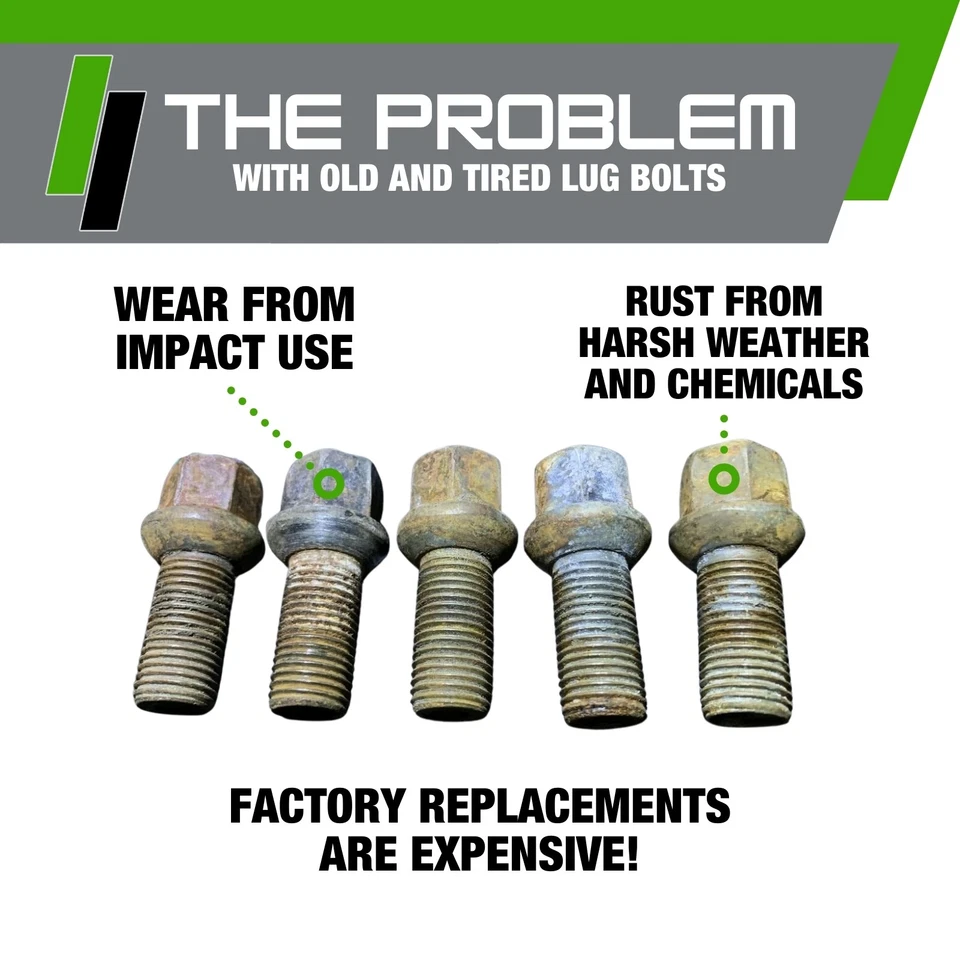 Parafusos de encaixe prata | 1998-2003 Volkswagen Golf | Rodas de fábrica - Imagem 3 de 4