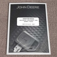 John Deere 4555, 4755, 4955 Tractor Owners Operators Manual - OMAR110016