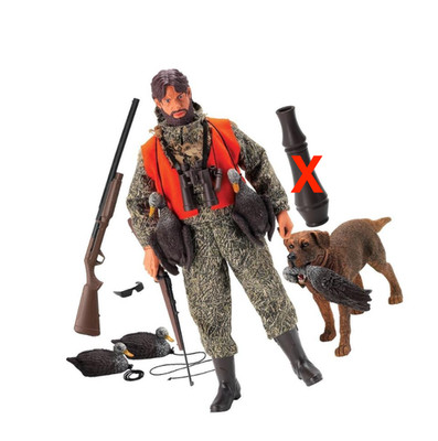Blue Box Wild Adventure Duck Hunter & Dog Deluxe Action Figure Set 1/6 Scale 12''