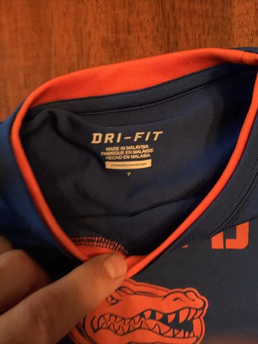 Nike Florida Gators Football Dri Fit Long Sleeve T-Shirt, Kids Boys Size 7 - Picture 3 of 5