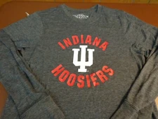 Colosseum Athletics Indiana Hoosiers T-Shirt Gray Long Sleeve  Medium Gray   F28