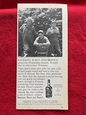 Vintage 1980 Jack Daniel&rsquo;s Print Ad Bateman Burns & Branch