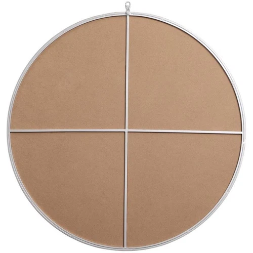 Elegant Decor Eternity 39" Round Mid Century Metal Frame Hooked Mirror in Silver - Picture 4 of 7