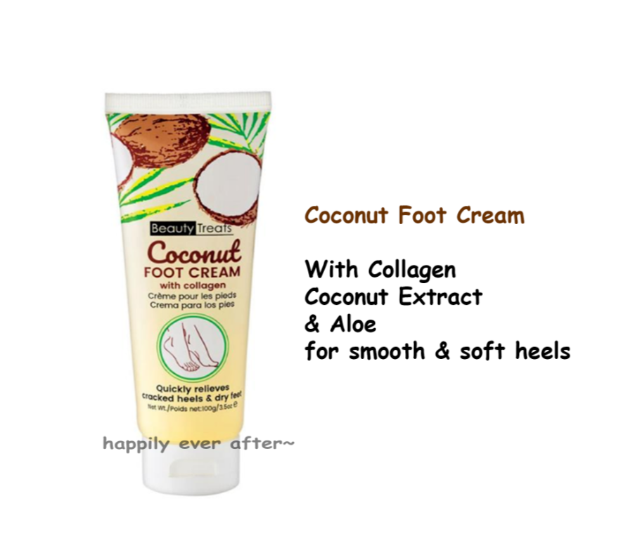 Beauty Treats Coconut Foot Scrub & Collagen Foot Cream Set, Foot Care Set 2 PCs! eBay