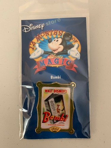 Disney 12 Months of Magic Bambi Movie Poster Pin - Picture 1 of 2