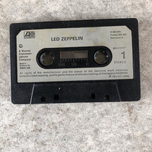 LED ZEPPELIN IV Cassette Tape Atlantic Paper Labels 1972 Album - Picture 5 of 5