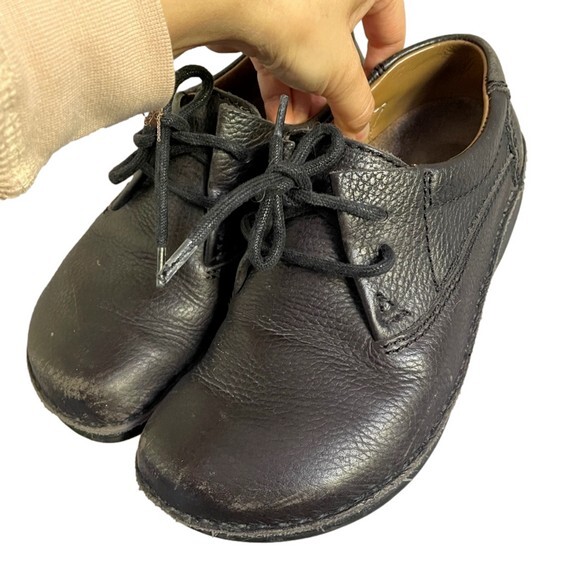 Vintage Birkenstock Black Memphis Leather Oxford Shoes Vintage Birkenstock Black Memphis Leather Oxford Shoes