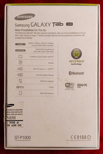 SAMSUNG GALAXY TAB GT-P1000 WIFI 3G (ANCHE TELEFONO) - Foto 4 di 13