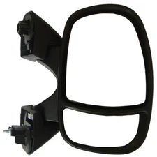 COMPLETE MIRROR UNIT RHS, Fits TRAFFIC, VIVARO, MANUAL, BLACK 2002 TO 2016