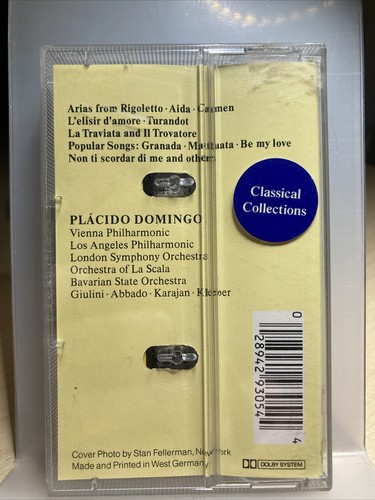 PLACIDO DOMINGO THE ESSENTIAL DOMINGO LABELS classical music cassette - Picture 2 of 2