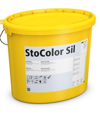 StoColor Sil 15L Fassadenfarbe Weiß - Mineralische Silikatfarbe - Hoch Atmungsak