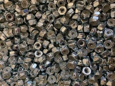 10-24  ZINC NYLON INSERT STOP LOCK HEX  NUT -  100 PIECES