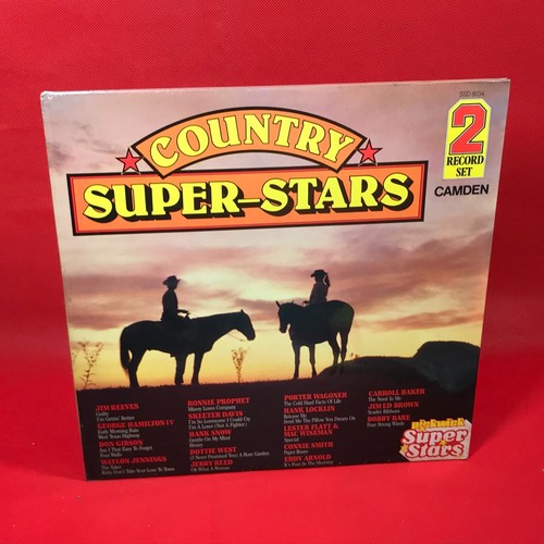 VARIOUS Country Super-Stars UK double vinyl LP Jim Reeves Don Gibson Hank Snow - Picture 2 of 7