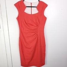 Calvin Klein Dress Womens 4 High Class Ruched Waist Old Money Career Inverted