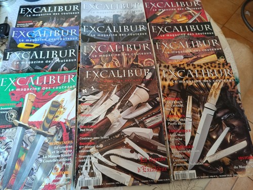 KONVOLUT EXCALIBUR Das Messermagazin der Nr.) 1 bis 12