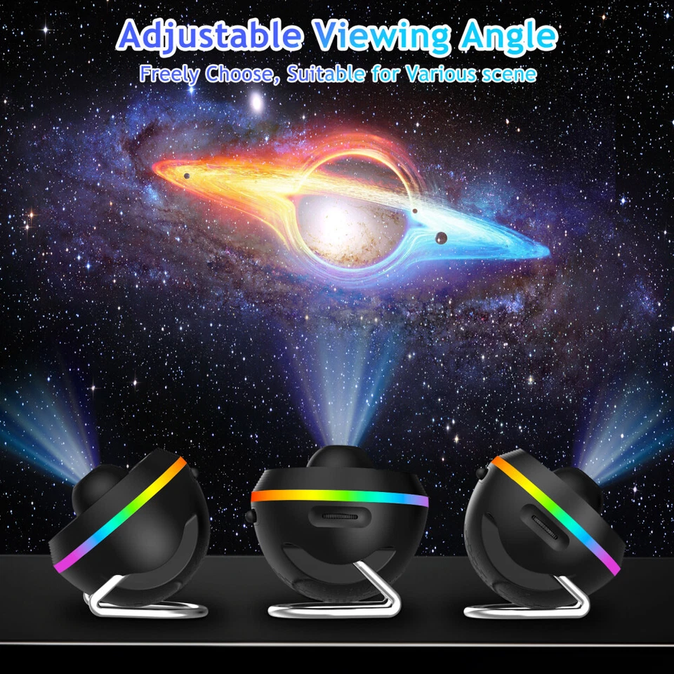 Sternenhimmel Projektor LED Planeten Lampe Discs Galaxie Starry Raumprojektor - Bild 3 von 4
