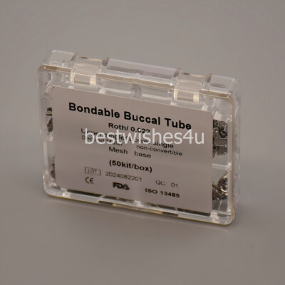 Lot De 200 Tubes Dentaires Buccaux Pour Orthodontie - 2ème Molaire Roth 022 - Neuf