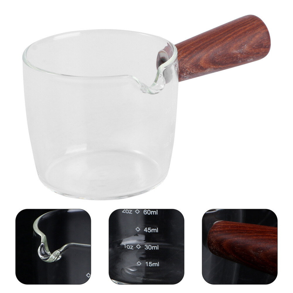 2 Pcs Milk Cup Measure Stir Pour Espresso Coffee Frother eBay