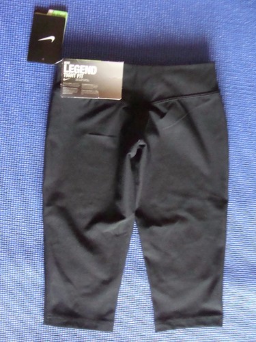 NWT Girls' Nike Legend Tight Fit Capri Pants 522087 010 Black Size XS~L - Picture 3 of 6